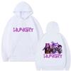 Kpop Demon Hunters Hoodie Cute Funny Rumi Mira Zoey Eat Ramen Pullover Hoodies Men Women Vintage Fashion Trend Tracksuit