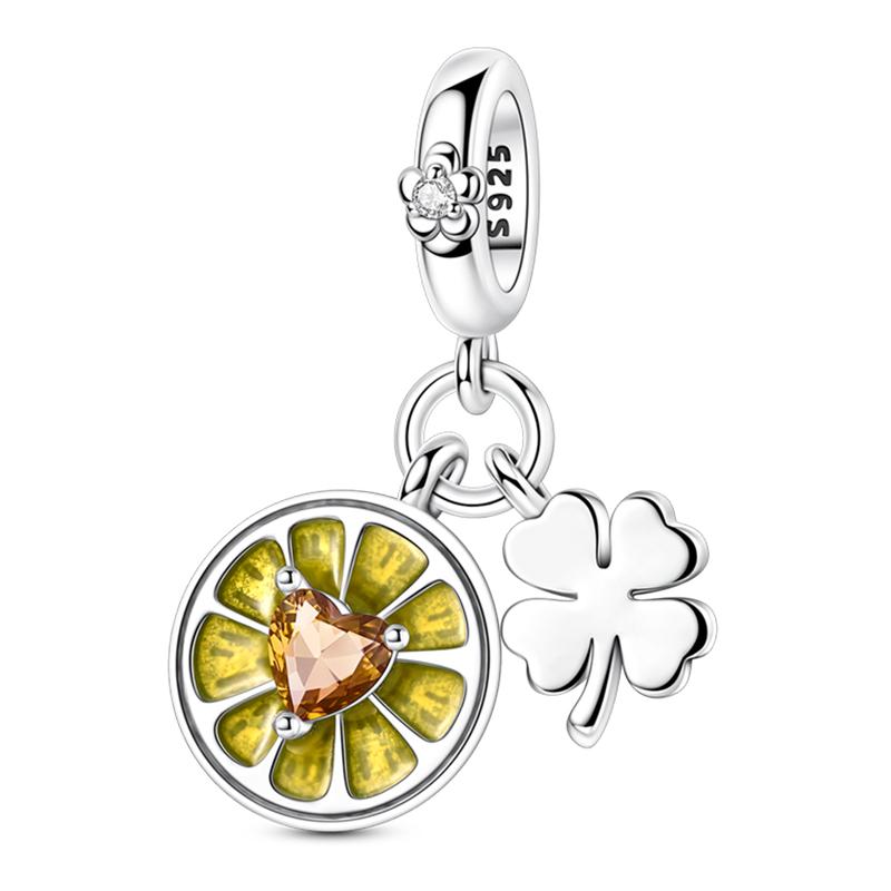 Charms Fit Pan Bracelets Copper Color Strawberry Cherry Blueberries Fruit Sweet Original Diy Jewelry Birthday Fine Gifts