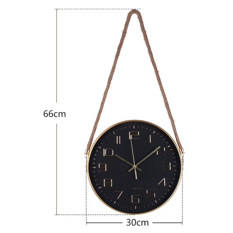 Clocks, Living Room, Silent Wall Clock, Simple and Fashionable Wall-mounted Clock, Home Three-dimensional Digital 12 Inches 30CM