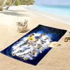 Spurs Print Beach Towel, Large Soft Quick Dry Towel for Beach Camping Swimming