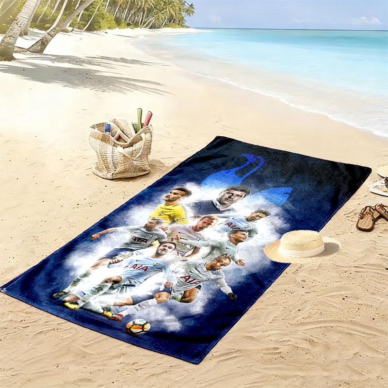 Spurs Print Beach Towel, Large Soft Quick Dry Towel for Beach Camping Swimming