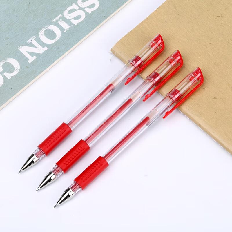 Deli 6600ES 0.5mm Red Gel Pen