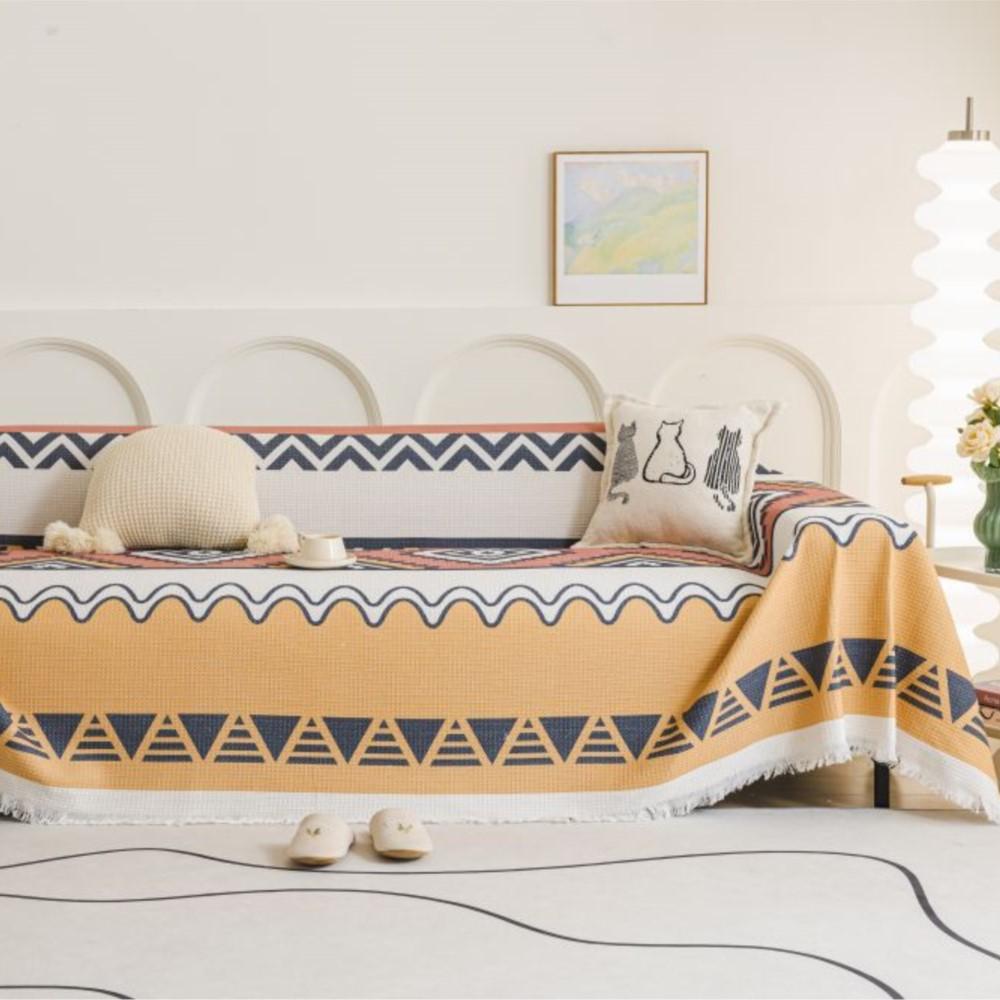 Bohemia Sofa Cover Throw Blankets for Living Room Position Modern Throw Camping Picnic Blanket Cover Waffle Fundas Sofas