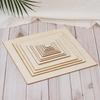 DIY Laser-Cut Geometric Peach Heart Poplar Wood Slices for Home Decoration