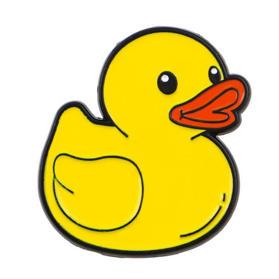 Brooch Pin Little Yellow Duck Turtle Design Brooch