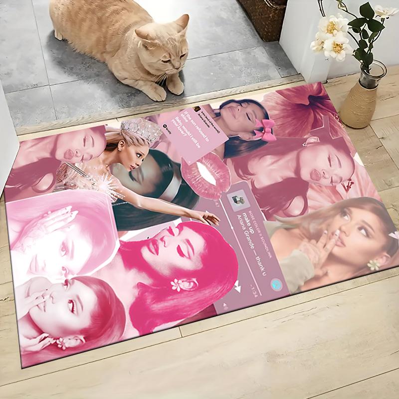 Pink Aesthetic Collage Carpet Rug Soft Washable Antislip Home Living Room Sofa Mats Personalized Christmas Rug