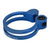 31,8 mm Fahrradsattelklemme Aluminiumlegierung Hohl Sattelrohrklemme für Mountainbike Rennrad Blau