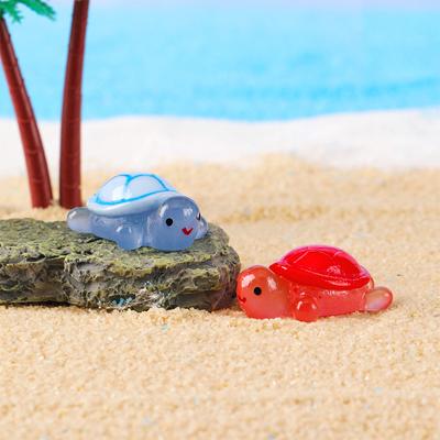 3Pcs Mini leuchtende Schildkröte Figur Simulation Schildkröte Ornament Micro Landschaft Aquarium Aquarium Dekor