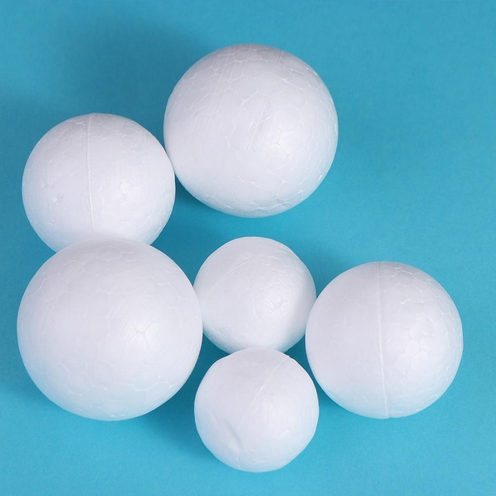 Home Decoration Mini Foam Balls Polystyrene Round Christmas Balls White Christmas Ornaments Holiday