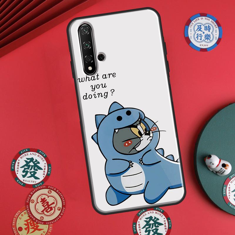 

Couple Matching Cute Dinosaur For Huawei P20 P30 P40 Lite P60 Pro Nova 12i 11i 8i 12s 9 10 SE Y90 Y60 Y70 Y72 Y61 Y91 Case Huawei Nova 8i