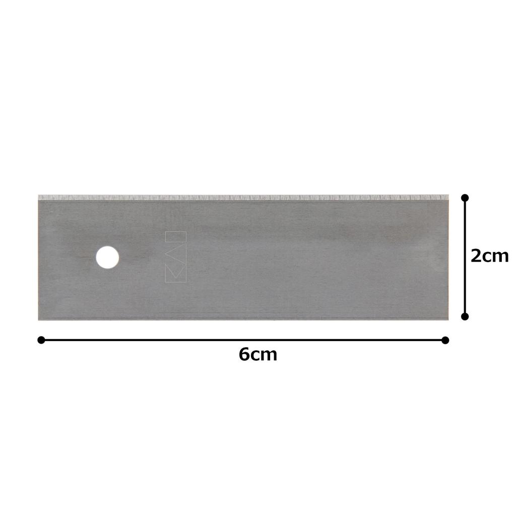Kai Astschere Mechanische Klinge 0,25×18,4×60L 22° 50 Blatt Set 750BH2050
