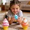 Nice Cream Eistüte Needoh Sensorisches Stressabbau-Spielzeug Geeignet für Angstzustände und Konzentration Schreibtisch Sensorischer Würfel Geeign