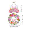 Front Door Easter Decorations Handmade Easter Door Hanger Egg Bunny Welcome Sign Easter Wall Decor Farmhouse Decor For Farmhouse