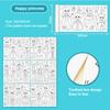 Children's Drawing Roll Sticky Color Filling Paper Graffiti Scroll Coloring Paper Roll for Kids DIY Painting Educational Toys