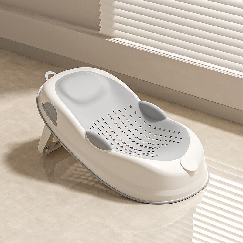 

1pcs Newborn Shower Net Seat Baby Bath Tub Rack Foldable Bathtub for Babies Bathtubs Anti Slip Holder Infants Care Accessories серый
