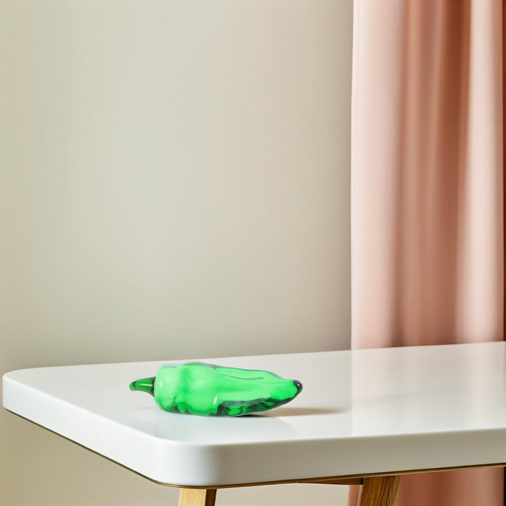 2 Stück Kristall Simulierte Chilischoten Ornamente Künstliche Gemüse Sammlerstücke Für Küchen Und Esszimmer Heimdekoration