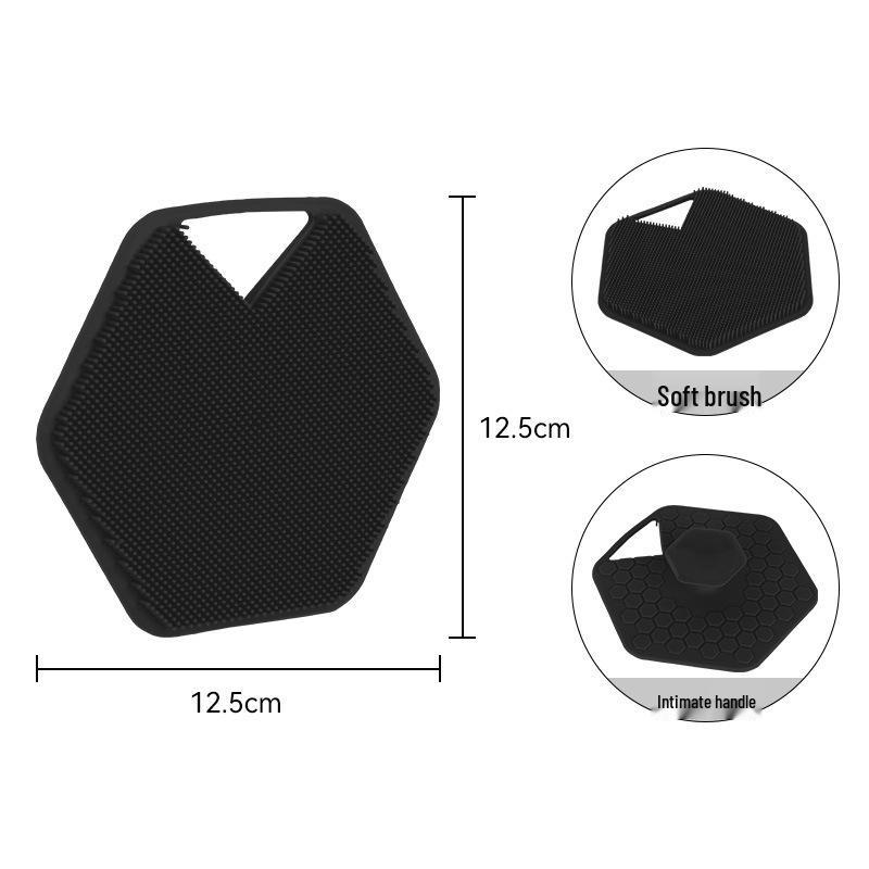 Silicone Long-Handled Soft Bristle Bath Brush for Easy Back Scrubbing