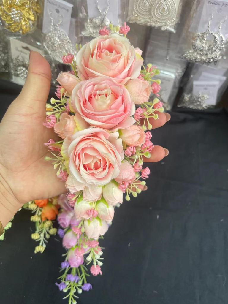 Yunnan Ethnic Headflower Comb - Handmade Thai Dance Headdress & Photo Studio Performance Accessory