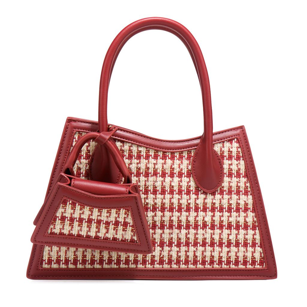 Red Wedding Bag, Bridal Bag, 2024 Summer New Trendy High-end Wedding Bag, Commuter Light Luxury Women's Bag