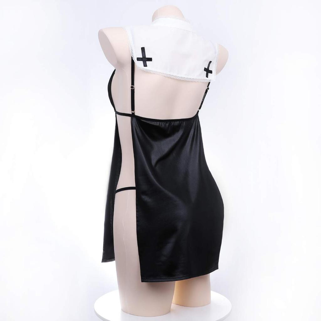 Sexy Nun Cosplay Maid Clothes Cute Babydoll Lingerie Cosplay Nun Saint Pastor Missionary Sister Cosplay Nun Clothes Church Choir Costume Cosplay