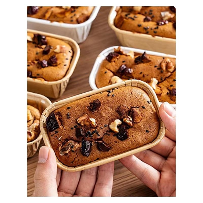 Pack of 50 Oven Safe Baking Cups Heat Resistant Up to 220°C Disposable Paper Muffins Liners for Cupcakes Brownies