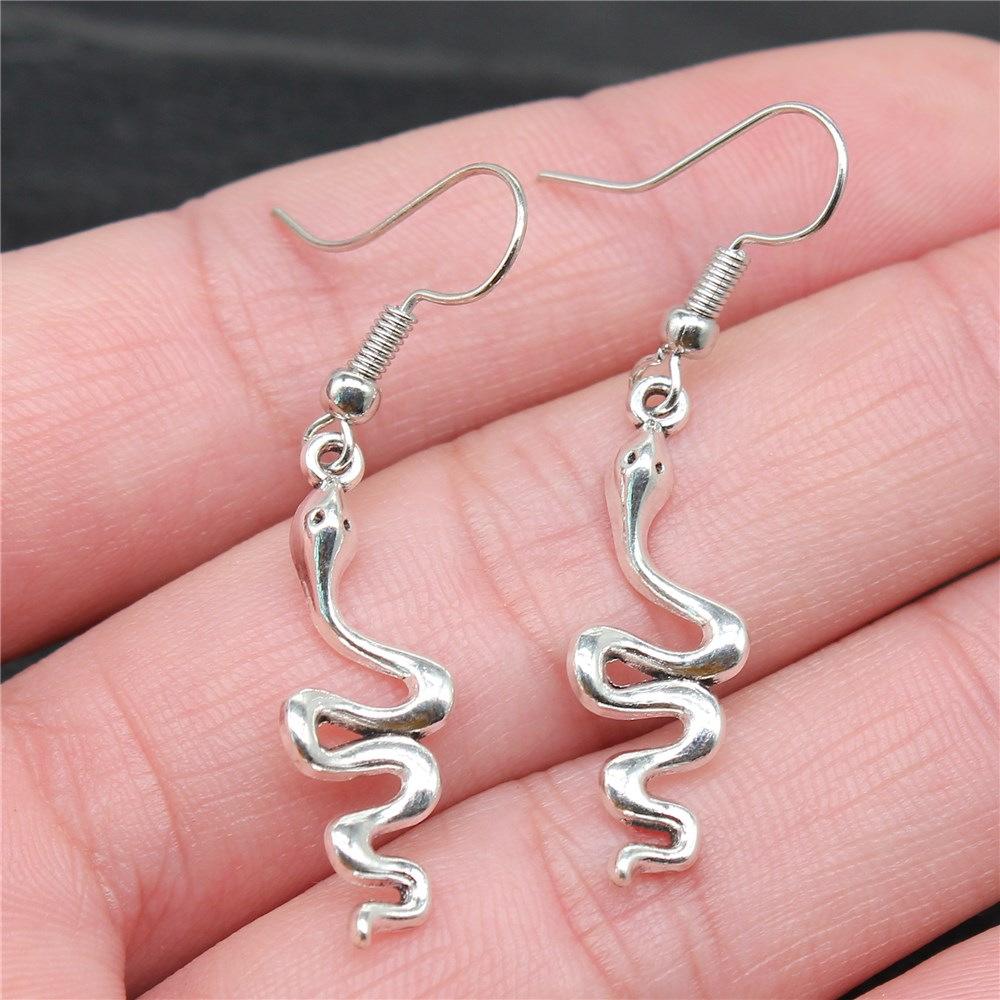 50 Styles Animal Pendant Dangle Earrings Drop Earrings Antique Silver Color Plated Unicorn Horse Elephant Snake Tiger Earrings