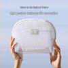 Portable Half-Round Mesh Makeup Bag - Compact Travel Toiletry & Lipstick Organizer