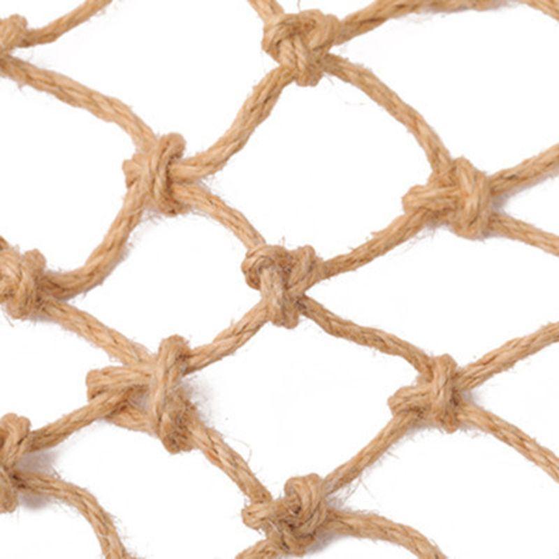 Bird Hanging Toy Hemp Rope Swing Toy Parrot Climbing Rope Net with 4 Metal Hooks Bird Cage Easy to Install