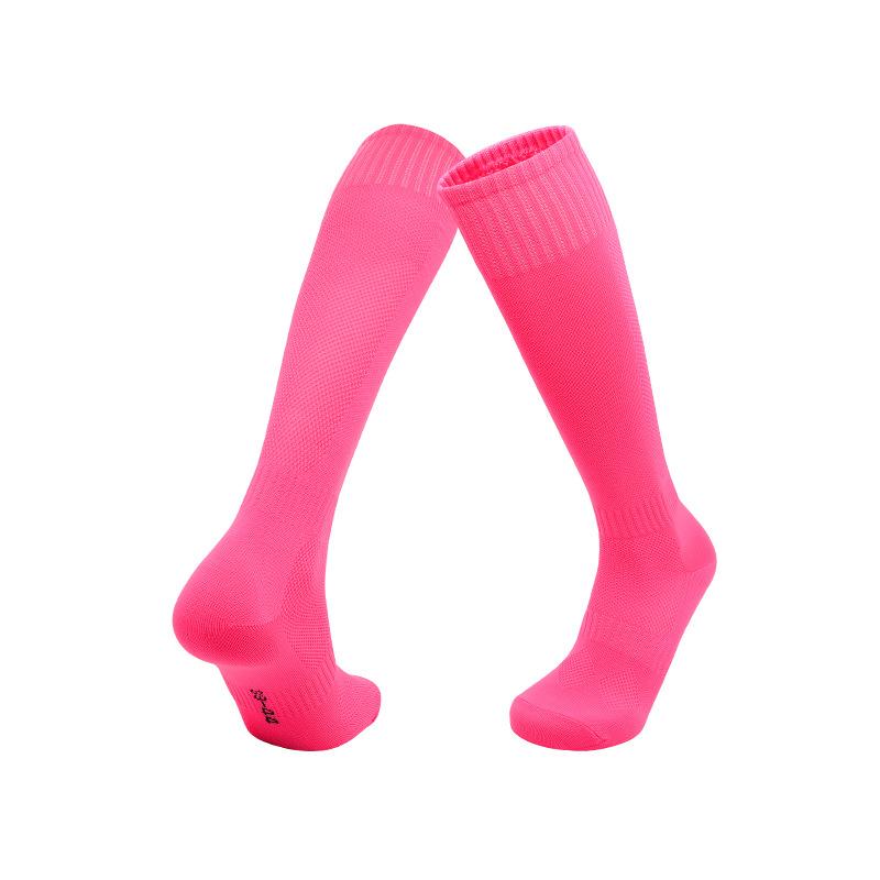 For Autumn And Winter Thin Football Socks High Tube Socks Solid Color Breathable Non-Slip Sports Socks Stockings Adult Children