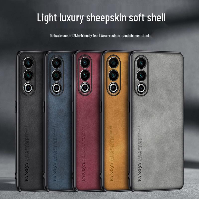Meizu 22/Note16 Lucky08 Wildleder-Lederstruktur Matt Vollständige Abdeckung Schutzhülle