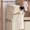 Clothes Storage Bag Closet Organizer with Reinforced Handle Large Capacity Foldable Design Comforter Blanket Storage Container