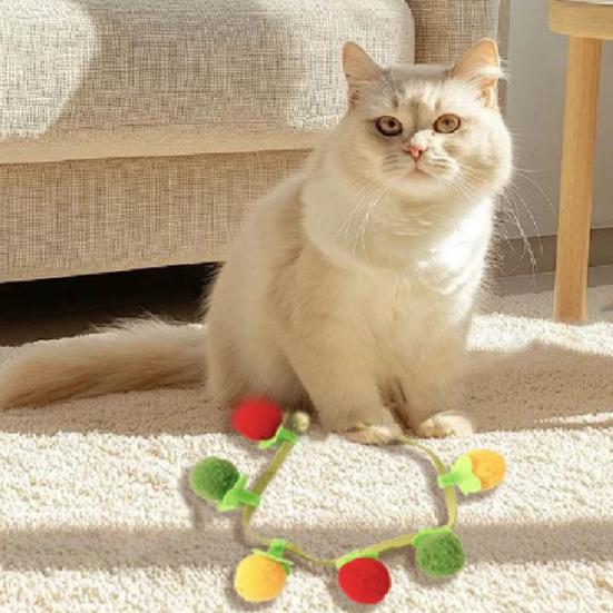 Juteboll Kattleksak med Pip Liten Extra Stor Självunderhållningsboll för Tandfällning Biter Naturlig Sisalleksak för Innekatter & Kattungar