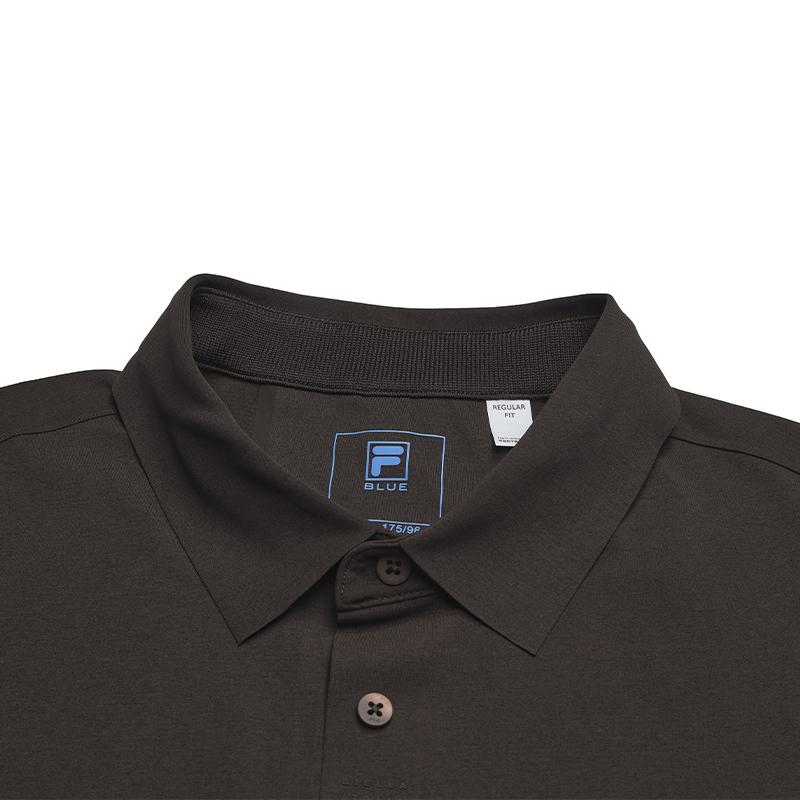 FILA Blue Moisture Wicking Antibacterial Comfortable Polo Shirt Men tops F11M632101FBN