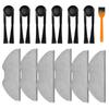 Mop Cloth and Side Brush Kit for Xiaomi Robot Vacuum H40 OV51 Compatible Includes 6 Side Brushes 6 Mop Pads and Cleaning Brush