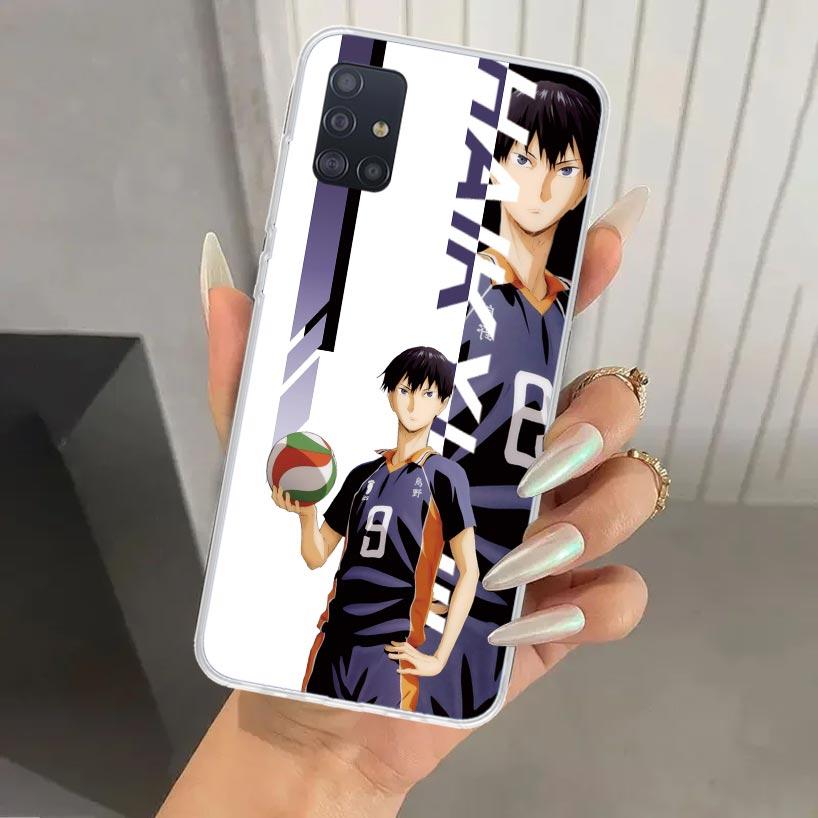 Anime Haikyuu Oya Schule Volleyball Handyhülle für Samsung Galaxy A52 A32 A22 A12 A02S A50S A30S A10S Note 20 Ultra 10 Plus S10
