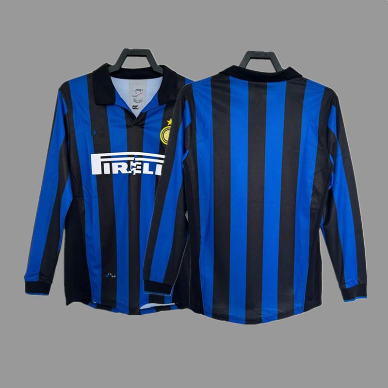 Inter Retro Jersey Football Jersey Classic Baggio Ronaldo Zanetti Figo Adriano Jersey