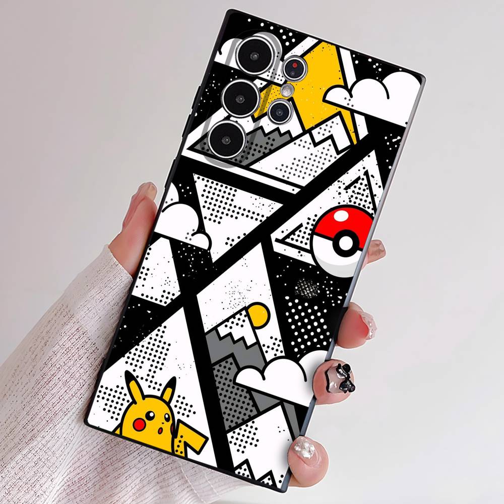 Cartoon Pokemon Anime Phone Case Samsung S21 S22 S23 S24 S25 FE Plus Ultra TPU Soft To Skin-friendly Case