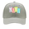 Retro Mama Checker Pop Lettering Sandwich Baseball Cap Sun Cap Outdoor Workouts Hat