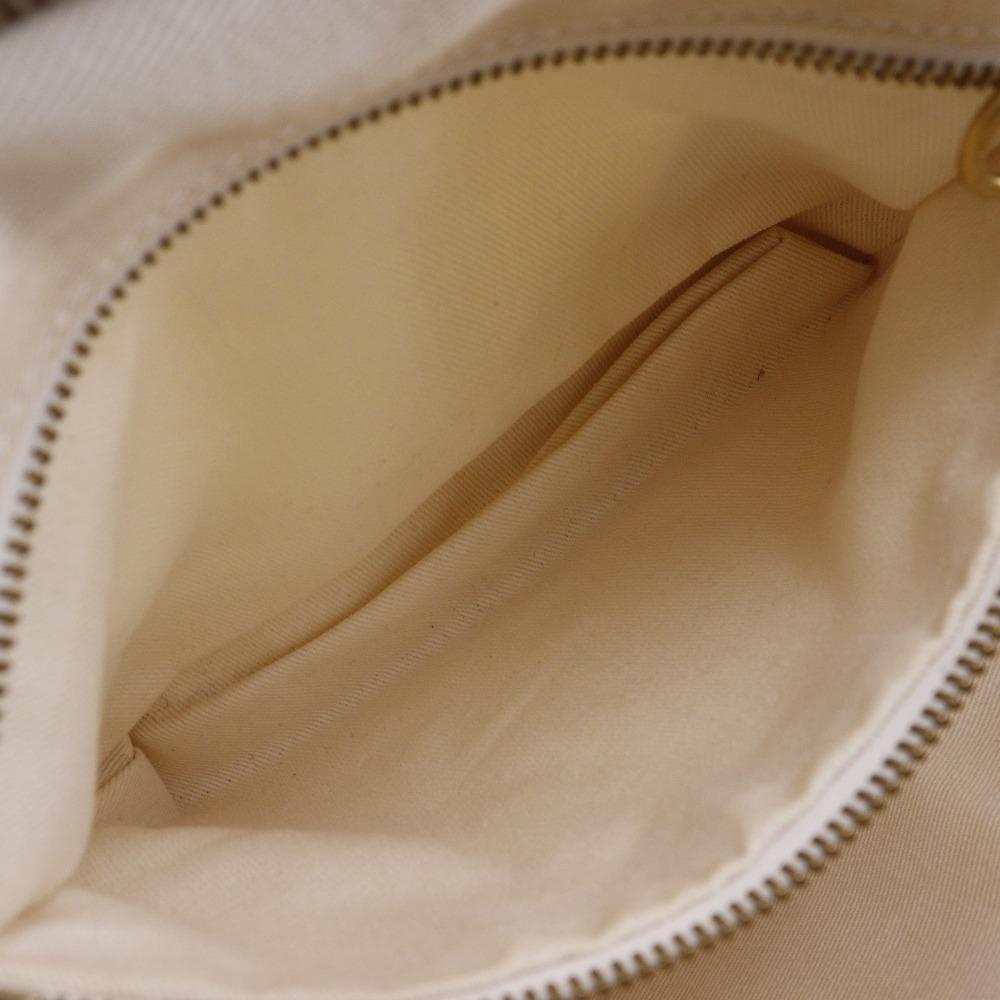 Celine Mini Boston Handtasche 2004 Olympische Spiele Athen Limited Weißes Nylon-Canvas/Leder Damen Gebraucht