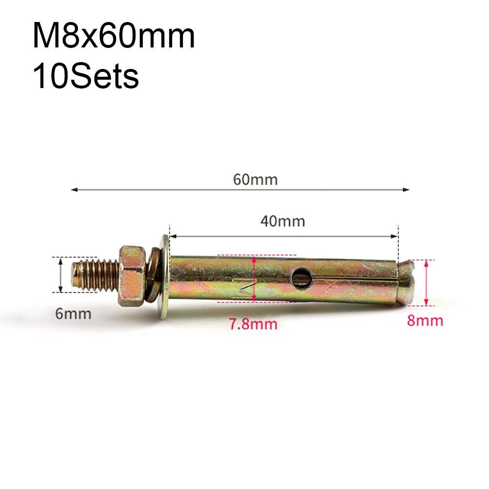 Wall Plug Home Pierced With Screw Sleeve Drywall Anchor Expand Nail Bolt Set Expansion Screws