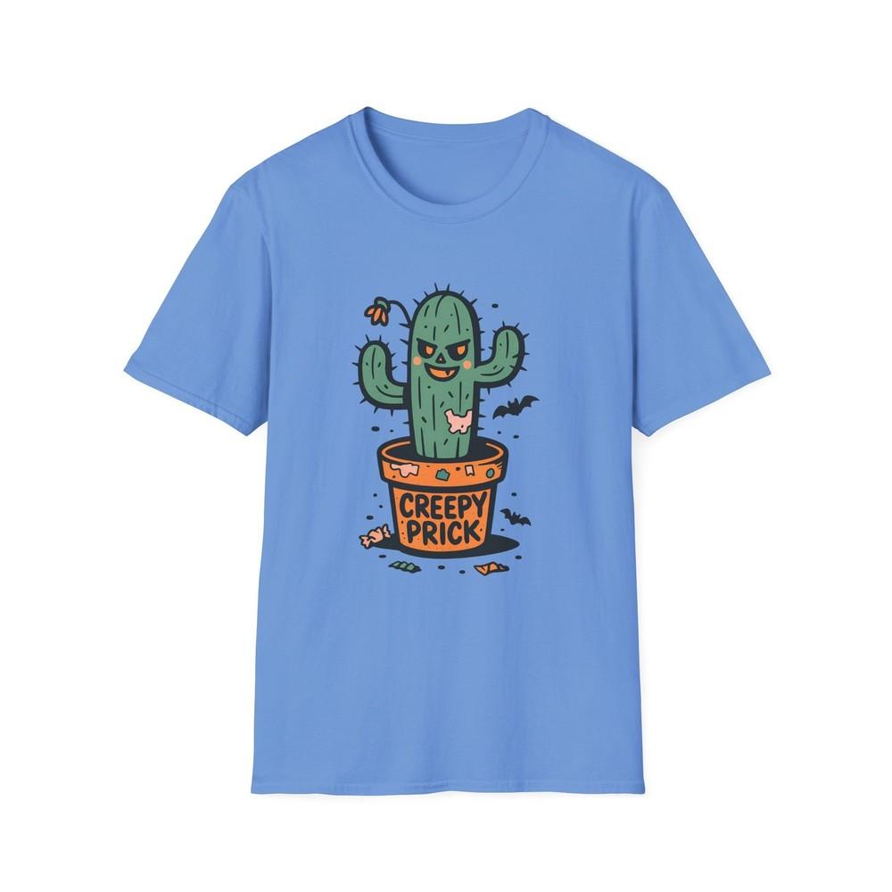 

Unisex Softstyle T-Shirt Cactus Jack-O’-Lantern Face Funny Halloween Fall Humor L