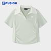FUSION Women's Knit Short Sleeve Polo Shirt