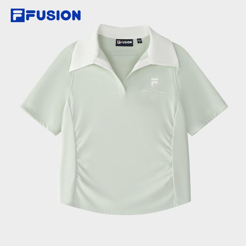 FILA FUSION Women s Knit Short Sleeve Polo Shirt S