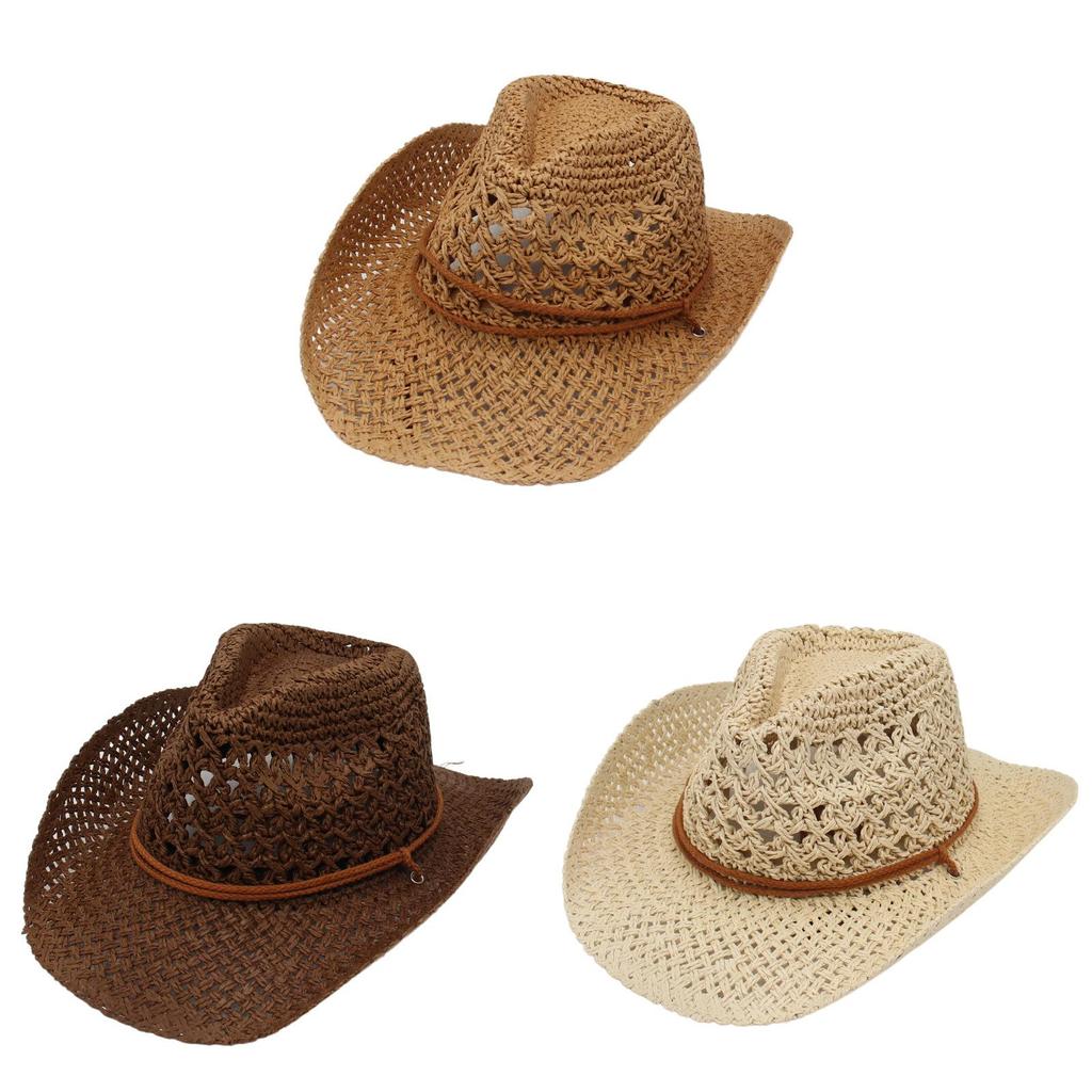 Cappello da Cowboy Western Vintage con Ampio Bordo e Caratteristiche Impermeabili per Uso Estivo all'Aperto