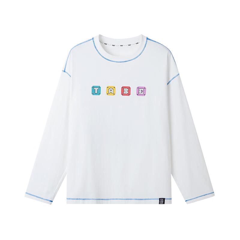 Jongens T-shirt met lange mouwen, puur katoen, antibacterieel, met grafische print