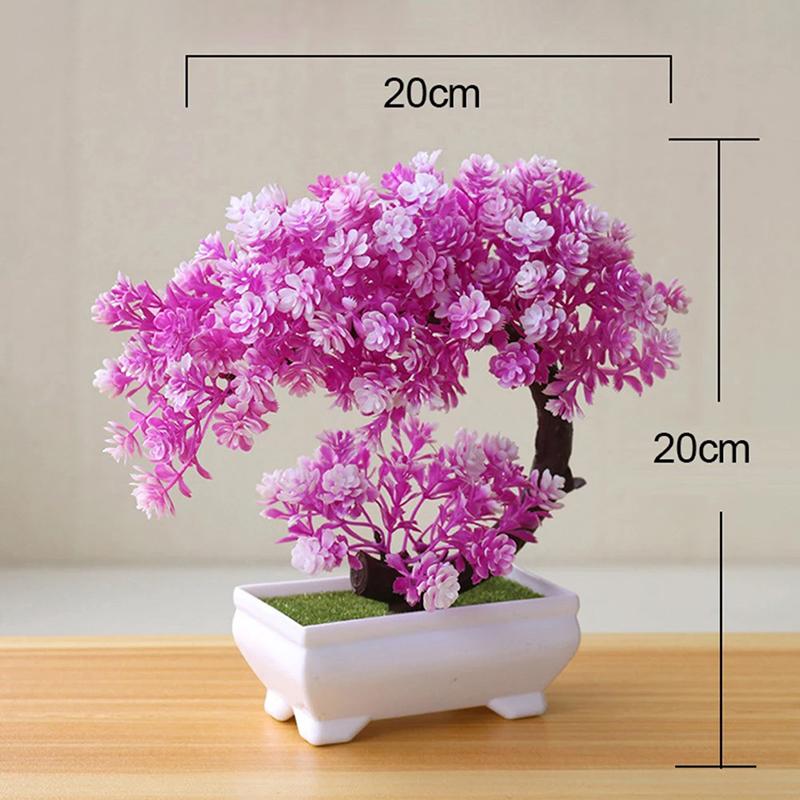 Simulation Fake Potted Bonsai Tree Artificial Plant Desk Ornament Artificial Plant Bonsai Small Tree Pot Home Decoration