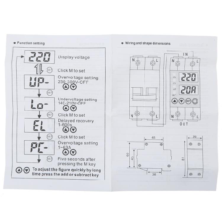 Over-Voltage Current Protector Voltage Protective Device Quick Response Low
