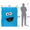 Sesame Street Face Cookie Monster Blanket