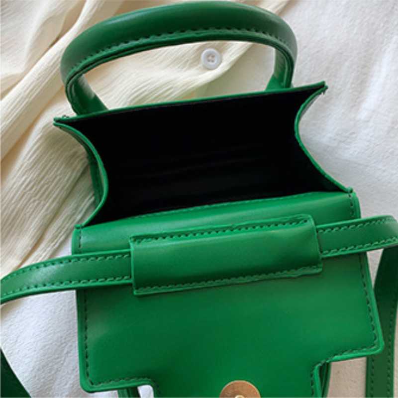 Women's Fashion Korean Sweet Sweet Sweet Sweet Color Shoulder Bag Messenger Ladies All-match Casual Mini Lipstick Square Bag