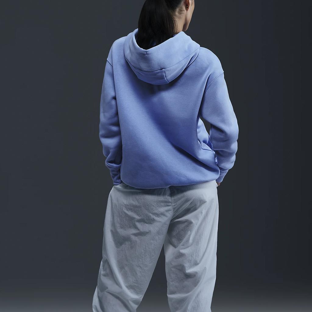 Nike Sportswear Phoenix Fleece Swoosh Solid Color Loose Comfortable Long Sleeve Hoodie Women hoodies Pulse-Gem-Blue DQ5861-494